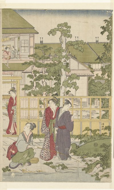 kör adam oynamak by Torii Kiyonaga