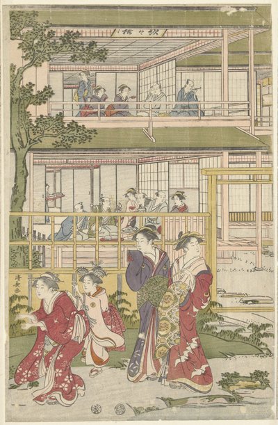 kör adam oynamak by Torii Kiyonaga