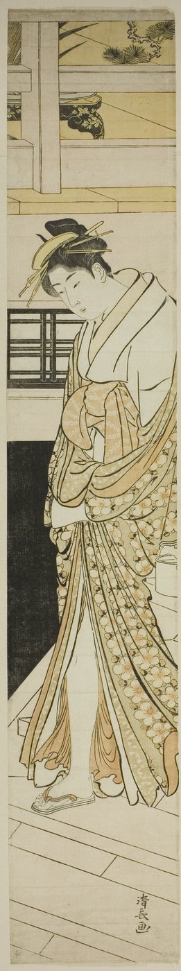 Nezaketçi İnen Merdivenler by Torii Kiyonaga