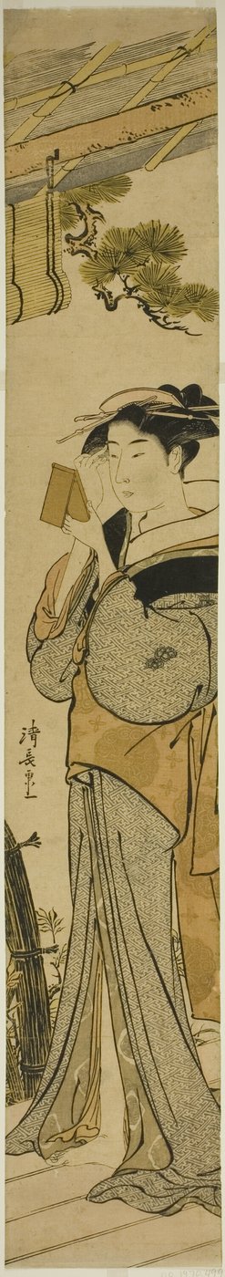 Makyaj Yapan Geyşa by Torii Kiyonaga