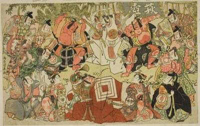 Hagitsubo - Shibaraku'nun Bir Parodisi by Torii Kiyonaga