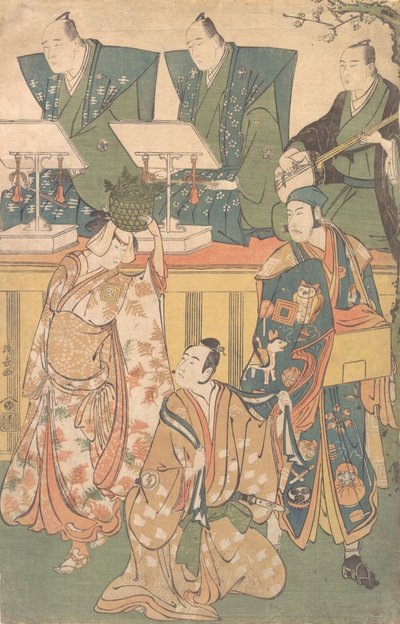 Bir Dramadan Sahne, ca. 1788. by Torii Kiyonaga