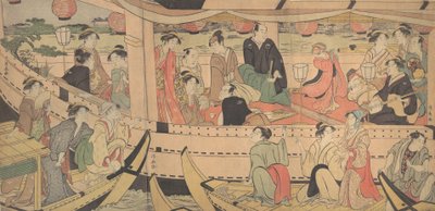 Sumida Nehri Tatili, 1788-90. by Torii Kiyonaga