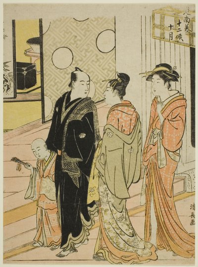 Onuncu Ay (Jugatsu), "Güneyde On İki Ay (Minami juni ko)" dizisinden by Torii Kiyonaga