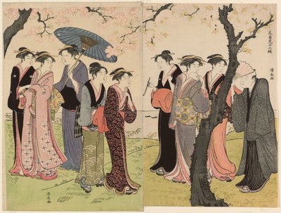 Üçüncü Ay (Sangatsu), "Güneyde On İki Ay (Minami juni ko)" dizisinden by Torii Kiyonaga