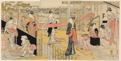 Kadın Yıkama Giysileri by Torii Kiyonaga