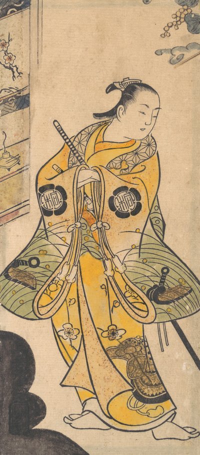 Samuray Gençliğindeki Oyuncu, ca. 1735. by Torii Kiyotada
