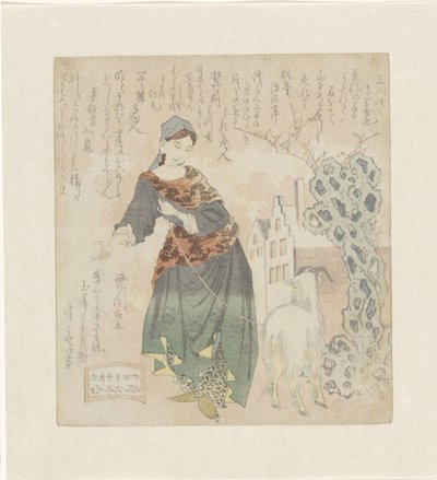 Avrupa kadın keçi by Totoya Hokkei