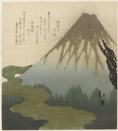 Bulutların üzerinde Fuji by Totoya Hokkei