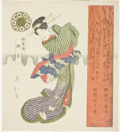 Söğüt Çayı (Yanagicha), "Bir Seri Söğüt (Yanagi bantsuzuki)" serisinden by Totoya Hokkei