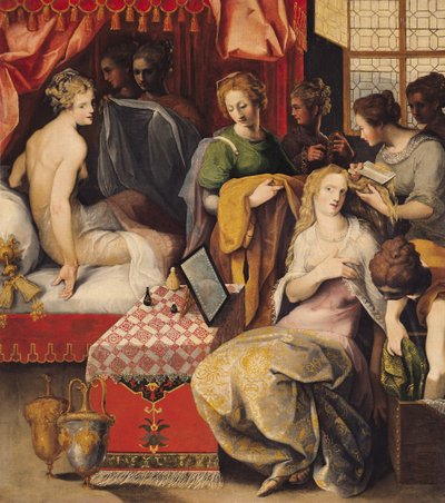 Hyante ve Climene Tuvaletlerinde by Toussaint Dubreuil