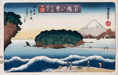 "Ünlü yerlerin sekiz görünümü" serisinden "Clearing Weather, Enoshima" by Toyokuni II