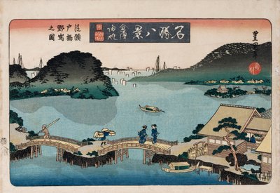 Alacakaranlık, Atami", "Ünlü yerlerin sekiz görünümü" dizisinden by Toyokuni II