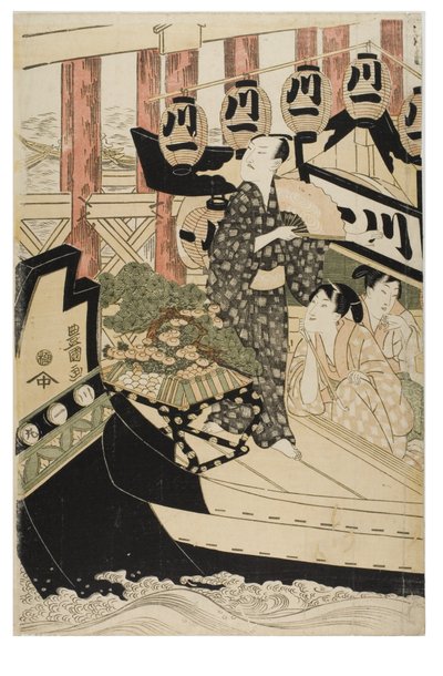 On İki Ayın Oyuncuları by Toyokuni Utagawa