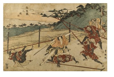 Chushingura (Sadık Hizmetlilerin Hazinesi) Yasası 3 by Toyokuni Utagawa