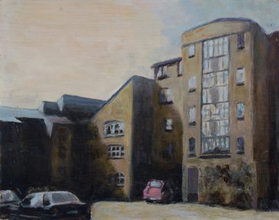 Yaşanacak bir yer 33, 2012 (kontrplak üzerine yağlıboya) by Trevor Burgess