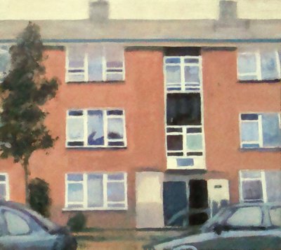 Yaşanacak bir yer 47, 2012 (kontrplak üzerine yağlıboya) by Trevor Burgess