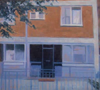 Yaşanacak bir yer 5, 2010 (kontrplak üzerine yağlıboya) by Trevor Burgess