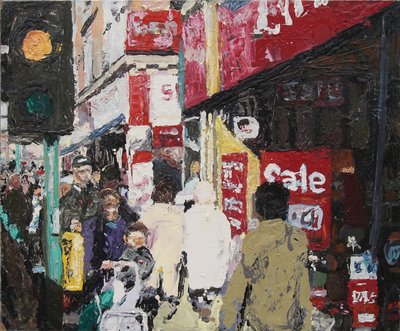Sale, 2003 (tahta üzerine yağlıboya) by Trevor Burgess