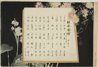 Dizin Sayfası, baskılar .51-.100 (Cilt 1), "Performanssız Resimler (Nogaku Zue)" serisinden by Tsukioka Kogyo