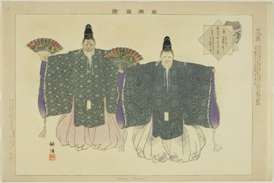 Nimin Okina, "Performanssız Resimler (Nogaku Zue)" dizisinden by Tsukioka Kogyo