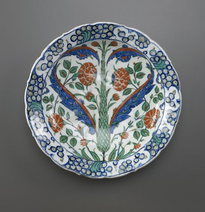 Çanak, İznik, Osmanlı hanedanı, 1570-75 (seramik) by Turkish School