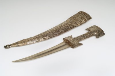 Jambiya Hançer (gümüş) by Turkish School