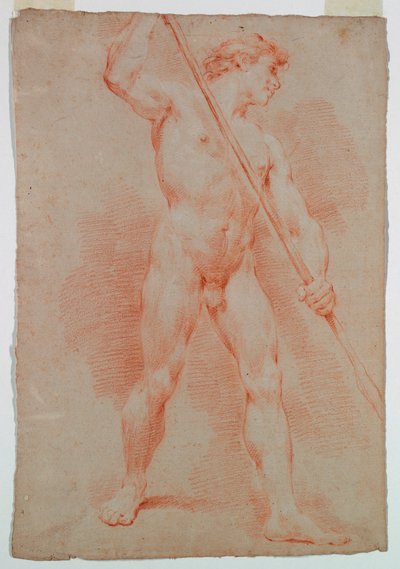 Çizim, Bir nü çalışması, yaklaşık 1750 by Ubaldo Gandolfi