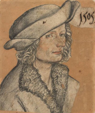 Bir baret içinde genç adam by Ubekendt augsburgsk 1505