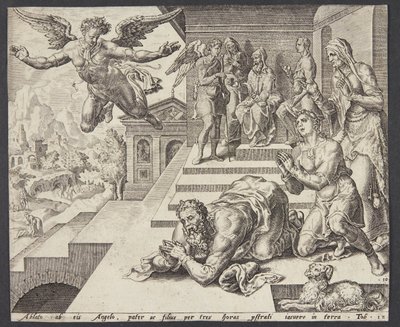meleğin gidişi by Ubekendt efter Maarten van Heemskerck
