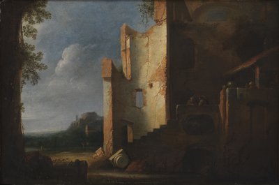 Kalıntılar ile manzara by Ubekendt hollandsk 1600 tallet