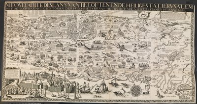 Yeni carte des lants vaatler ve kutsal Ierusalem şehri. by Ubekendt nederlandsk aktiv midten af 1600 tallet