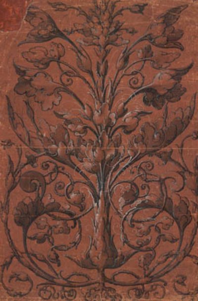 Simetrik bitki süsleme by Ubekendt tysk 1520