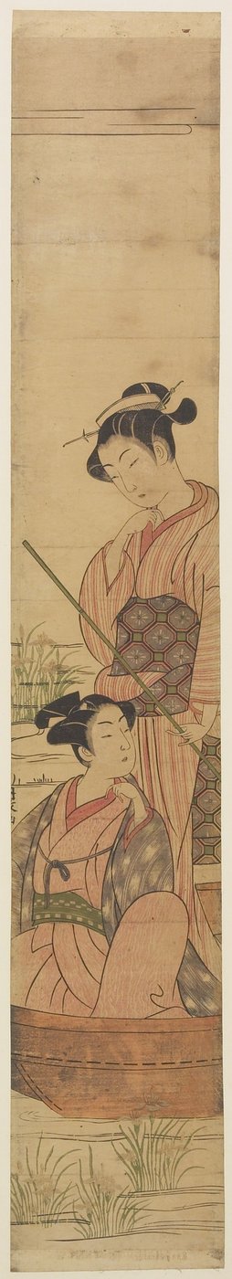 Ayın Altında Teknede Genç Çift, c.1770-72 by Uchimasa