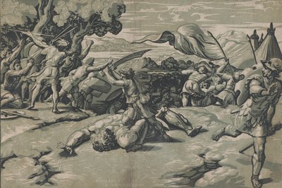 David ve Goliath, yaklaşık. 1520-27. by Ugo da Carpi