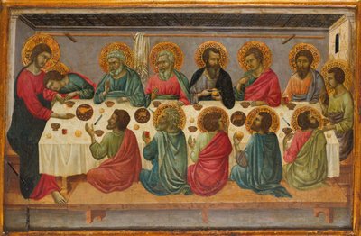 Son Akşam Yemeği, ca. 1325-30. by Ugolino da Siena
