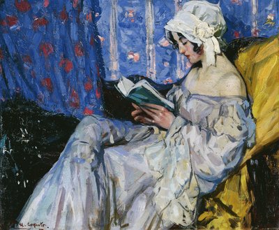 İç Mekanda Okuyan Bir Kız by Ulisse Caputo