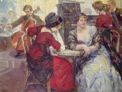 kafe sahnesi by Ulisse Caputo