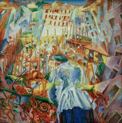La strada entra nella casa by Umberto Boccioni