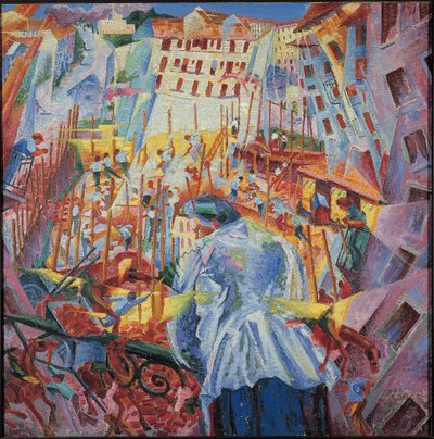 Eşzamanlı Görüşler (tuval üzerine yağlı boya by Umberto Boccioni