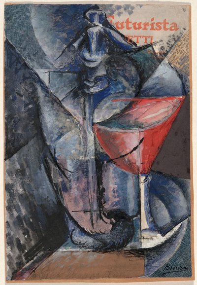 Natürmort: Cam ve Sifon by Umberto Boccioni