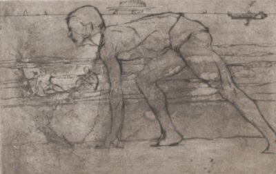 Sporcu, 1907. by Umberto Boccioni