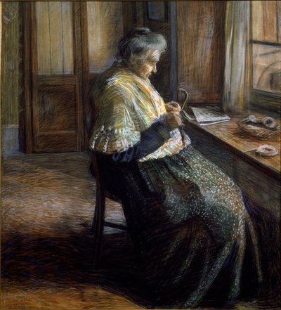 Yaşlı Kadının Anne Portresi by Umberto Boccioni