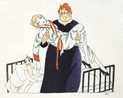 Her güzel şeyin bir sonu olmalı….. (pochoir print) by Umberto Brunelleschi