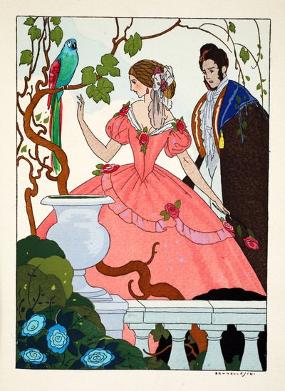 yeşil papağan by Umberto Brunelleschi