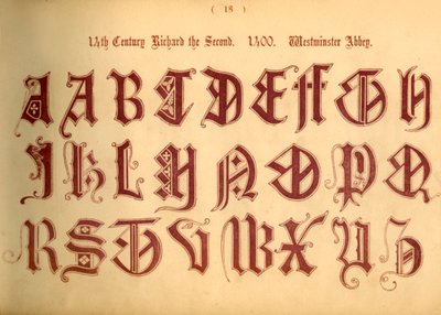 14. yüzyıl. İkinci Richard. 1400. Westminster Manastırı, 1862 by Unbekannt