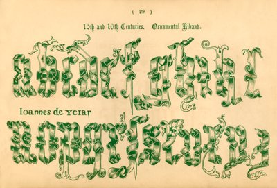 15. ve 16. Yüzyıllar. Süs Riband, 1862 by Unbekannt