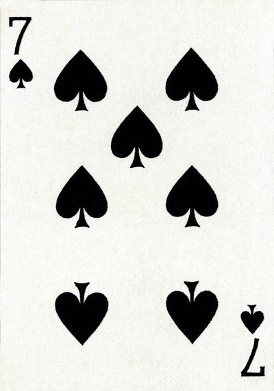 Goodall & Son Ltd. iskambil destesinden 7 of Spades, c1940 by Unbekannt