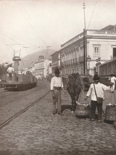 Bir Botafogo sokak sahnesi, Rio, 1914 by Unbekannt