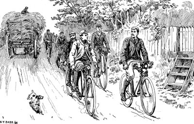 Bir İngiliz bisiklet kulübü, 1895 ülke gezisi için dışarı by Unbekannt